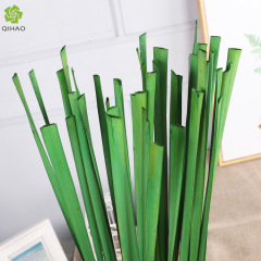 Dry bunch of artificial reed leaves for flower arrangement, artificial foliage materials, home floral art bonsai decoration wholesale accessories, reed plants