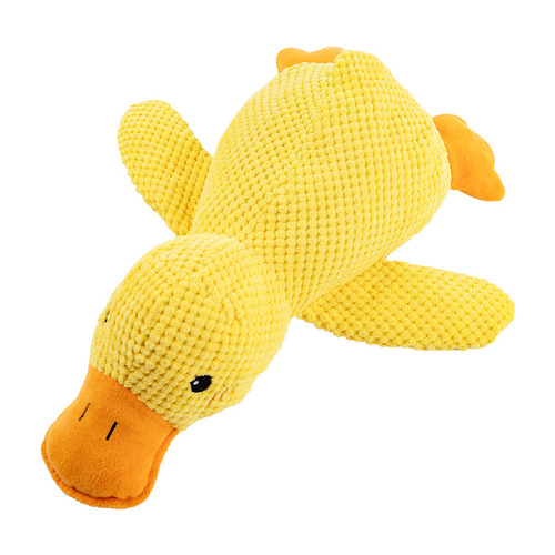 Dog Toys Plush Sleeping Duck Sound Paper Catnip Durable Chewable Sound Toys for Pets