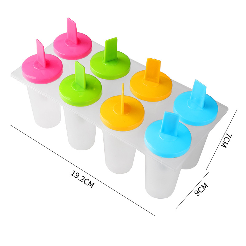 Molde de helado de dibujos animados molde de paleta conejo fruta paraguas molde de helado DIY cuatro grupos seis grupos cubo de hielo