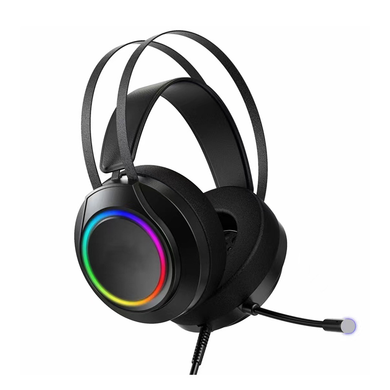 Diseño de la fábrica V1L auriculares USB auriculares e-sports juego de barra de Internet auriculares de control de alambre con micrófono ordenador