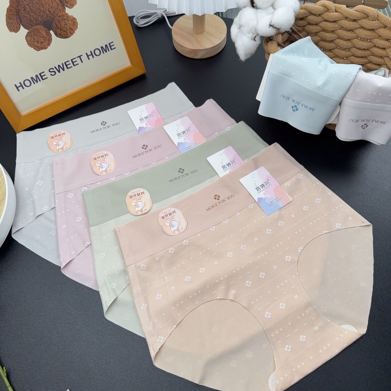 マルチシリーズオプションのミッドウエスト、ハイウエスト、ミッドハイウエストの女性用下着、マルベリーシルク抗菌ボトムブリーフ|undefined