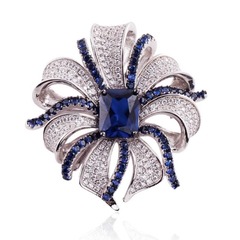 French butterfly knot jewelry flower copper brooch high-end gift versatile temperament new gift