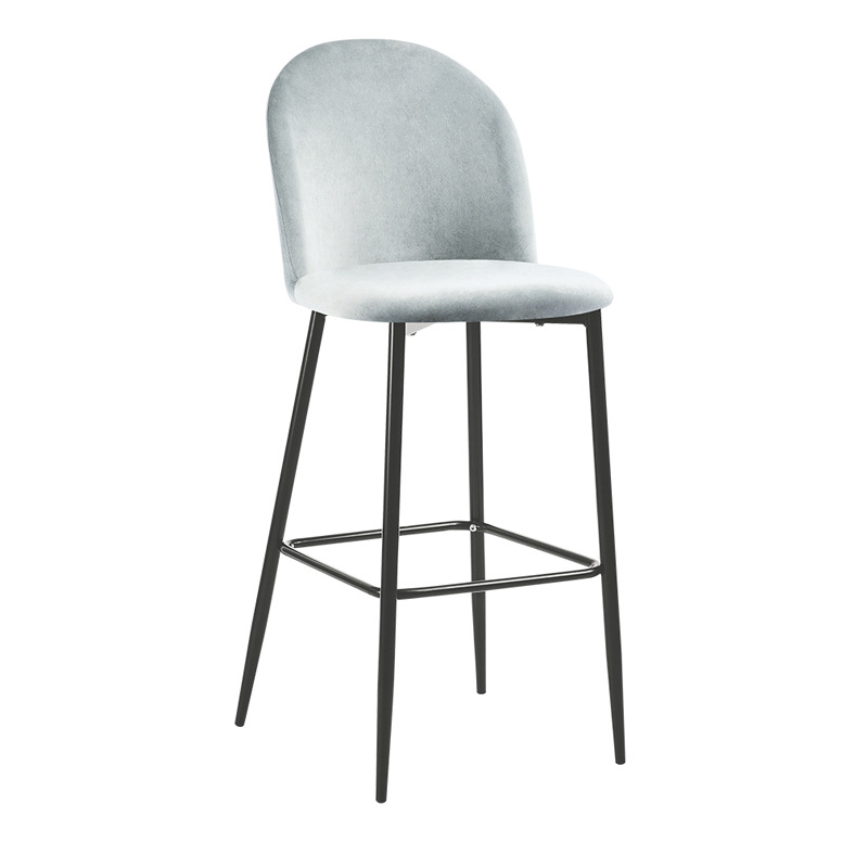 Silla de bar casera nórdica alta silla de bar respaldada alta recepción silla elevadora image 12