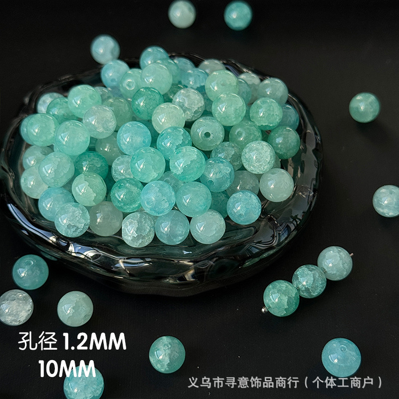 10mm vidrio jade esmaltado cuentas de vidrio sueltas cuentas graduadas DIY pulseras joyas materiales de alta calidad image 13