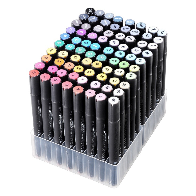 STA 3203 traje marcador estudiante de arte pintado a mano doble cabeza alcohol marcador aceitoso traje