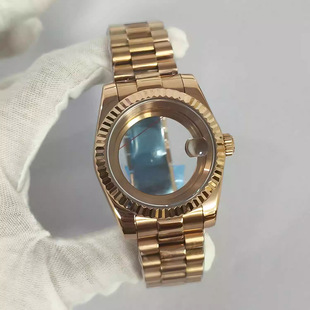 Watch Accessories 36/39mm Dog Tooth Ring Stainless Steel Case Strap Sapphire Suitable for Nh35/36/7S Movement
