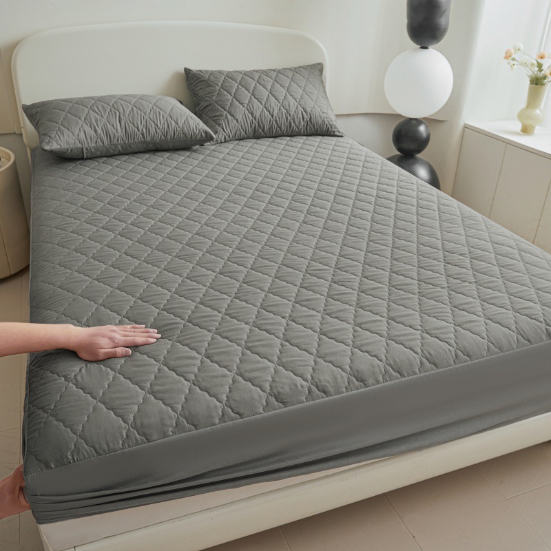 Cross-Border Export Urine-Proof Waterproof Fitted Sheet Cover Quilted Bed Cover 2025 New Four-Season Universal Mattress Protector All-Inclusive