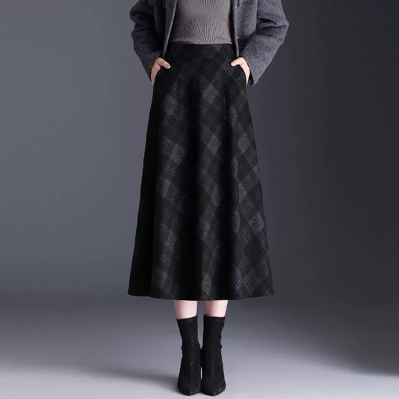 Трансграничный 2025 новый весенний летний осенний большой размер тонкий клетчатый