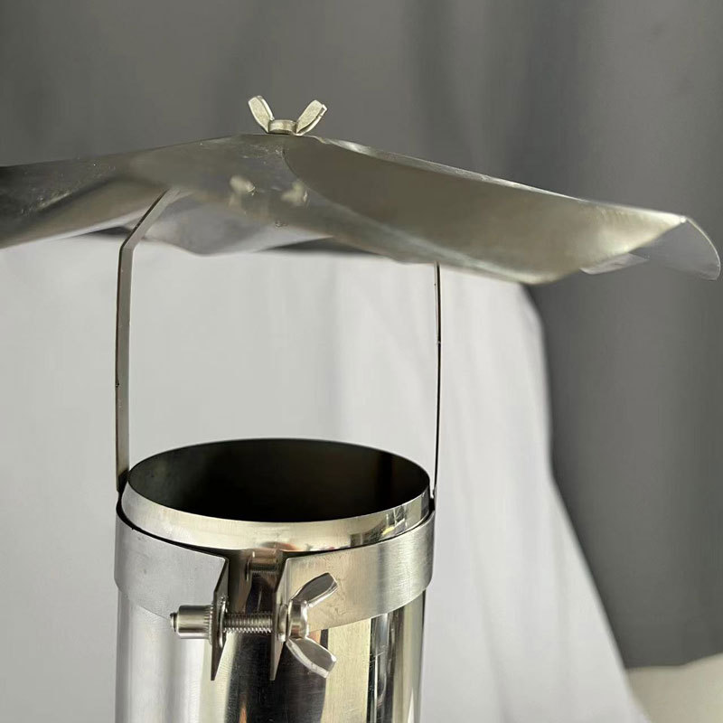 Fábrica al por mayor de acero inoxidable tipo paraguas tapa de lluvia multi-especificación acampar al aire libre estufa de leña tubo de humo tipo paraguas tapa de lluvia