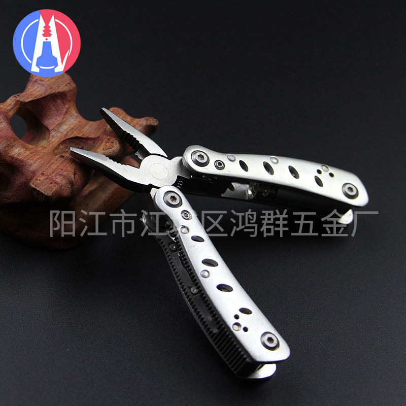 户外野营救生工具钳 多功能便携不锈钢B32钳 折叠尖嘴工具钳批发