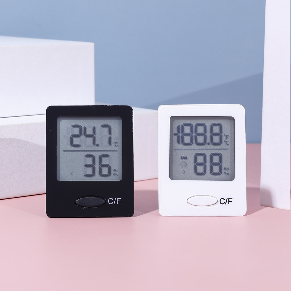 爬宠箱温度计高精度电子温度计室内家用壁挂式小型温湿度计医药柜