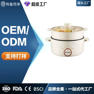 跨境外贸专供志高电煮锅多功能家用蒸煮一体电炒锅学生宿舍煮面小