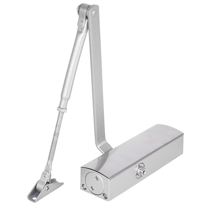 Cerrador de puerta cuadrado amortiguador hidráulico cerrador de puerta automático doméstico cerrador de puerta corredera de resorte silencioso image 8