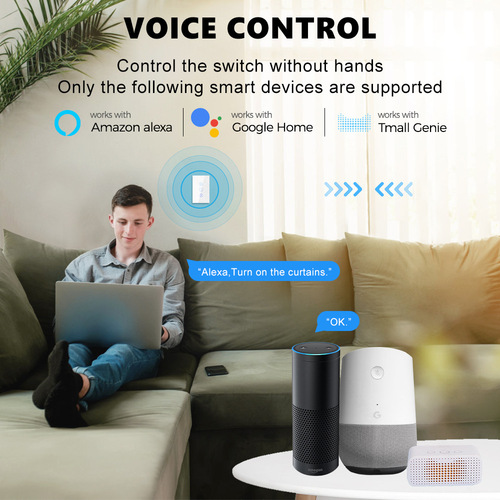 Tuya Smart Home WiFi Touch Window Roller Blind Switch Blinds European, American and Brazilian Regulations APP Voice Timing