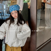 2025童装冬装新款儿童韩版套头连帽棉衣女童冬款外套面包服 6616