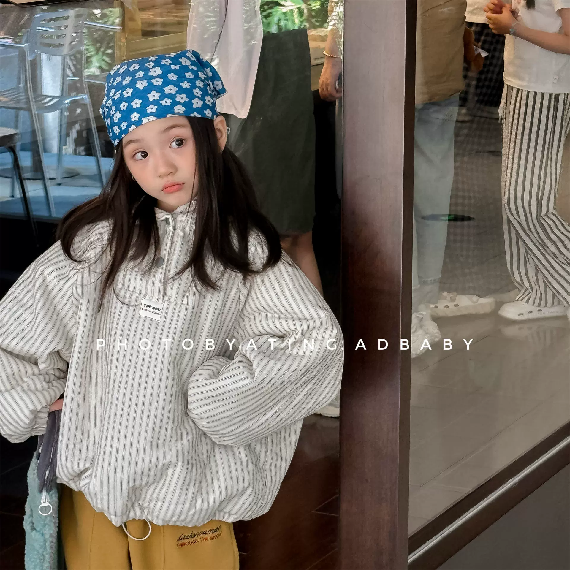 2025童装冬装新款儿童韩版套头连帽棉衣女童冬款外套面包服 6616