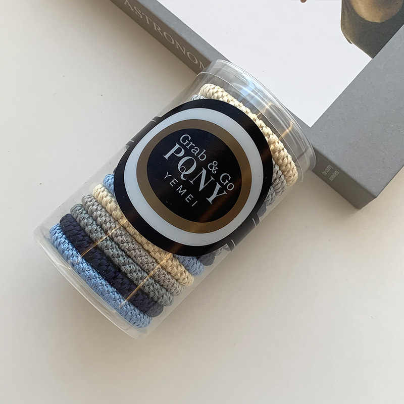 Kunling estrella con el mismo anillo de cabello de alta elasticidad para mujeres correa de cabello gruesa tirada constante cuerda de cabello de cola de caballo alta