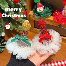 圣诞节儿童发饰超萌发夹少女心百搭头顶装饰刘海夹边夹拍照碎发夹