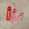 Cute hairpins, bangs, crab pin, fuchsia hair accessory, children's hairgrip