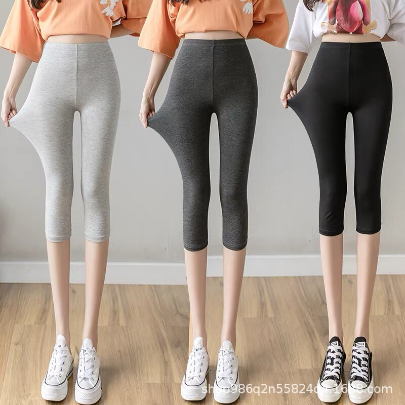 Modal Leggings for Women, Summer Thin Style, Outerwear, Pure Cotton, Stretchy, Slimming, Autumn Pants, Plus-Size, Seamless, Cropped Cycling Modal Leggings for Women, Summer Thin Style, Outerwear, Pure Cotton, Stretchy, Slimming, Autumn Pants, Plus-Size, Seamless, Cropped Cycling