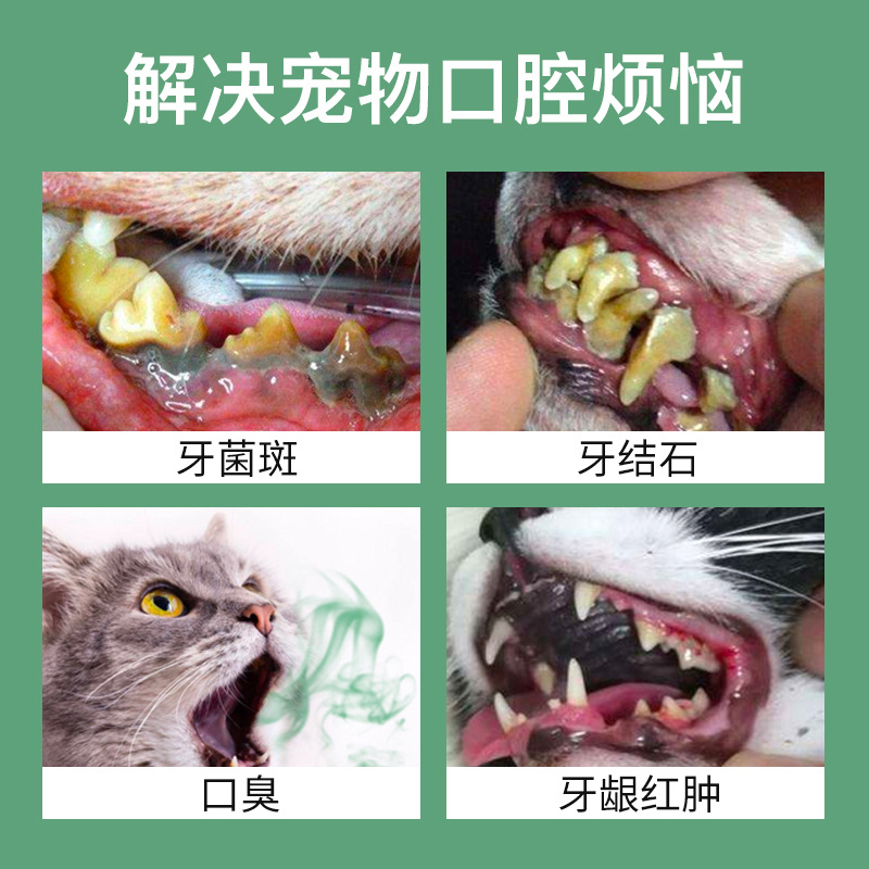 Laughing Pet Pet Tooth Cleaning Powder Wholesale Dogs and Cats Universal Calculus and Tartar Remover Bad Breath Oral Cleansing Tooth Powder