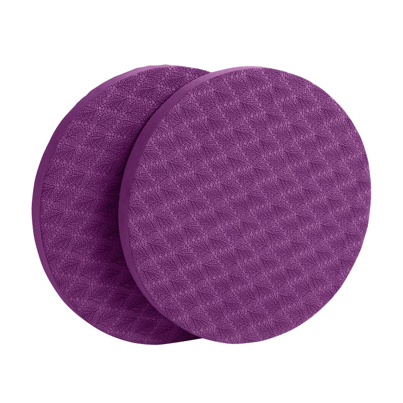Almohadilla de soporte auxiliar de yoga redonda fácil de llevar almohadilla de protección de equilibrio deportivo pequeño un par de estera de yoga antideslizante