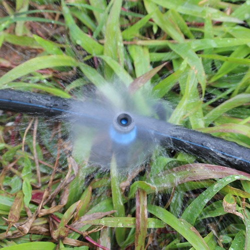 26 centímetros de sombrero azul completo redondo spr sprinkler enchufado para enviar doble boquilla ajustable puede cerrar árboles frutales riego por goteo