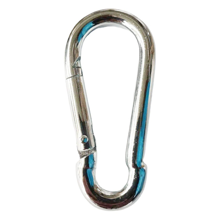 Factory Direct Supply in stock No. 8 galvanized spring hook gourd-shaped carabiner safety safety buckle quick hook