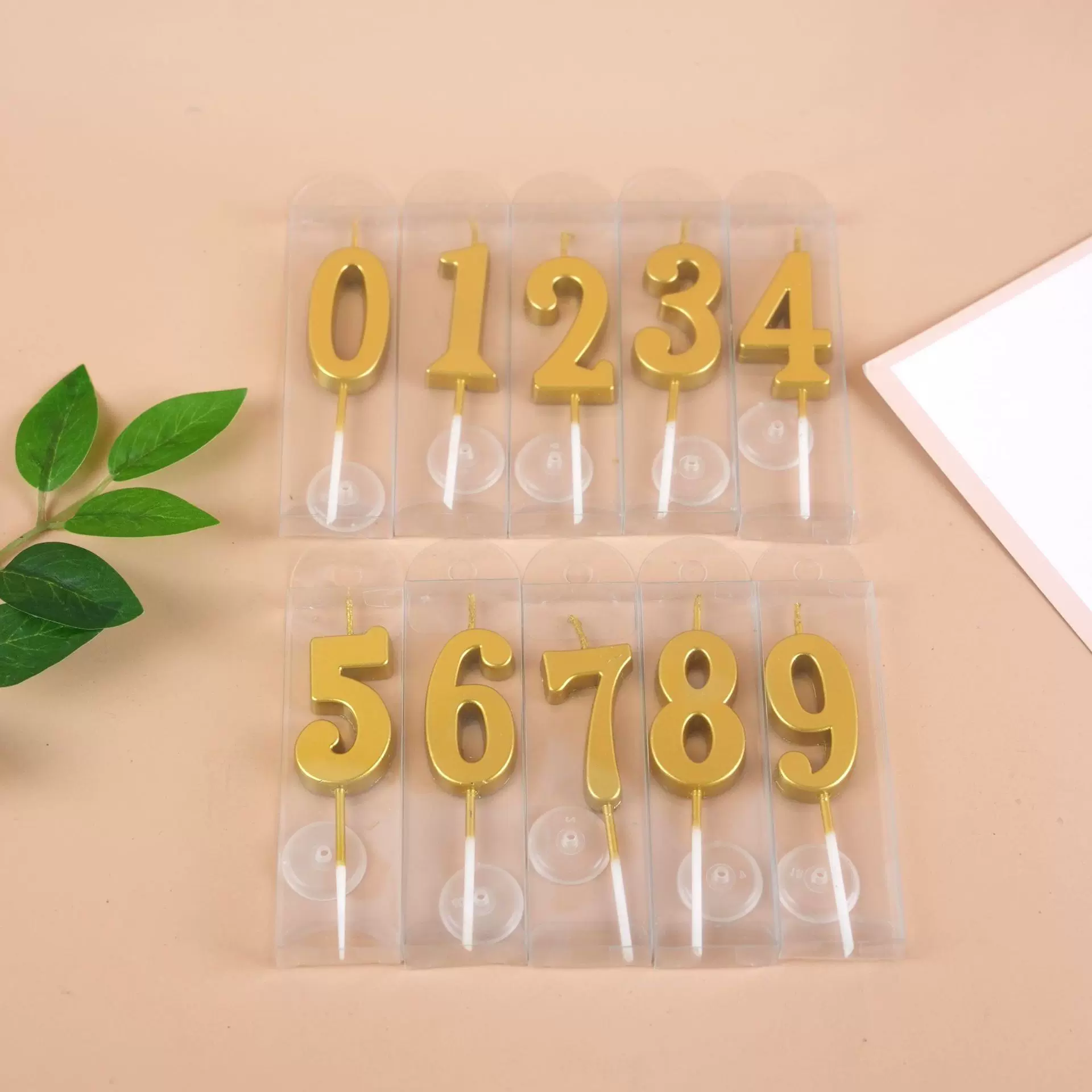 镀金数字pvc创意数字0-9生日蛋糕装饰派对甜品庆生派对生日蜡烛
