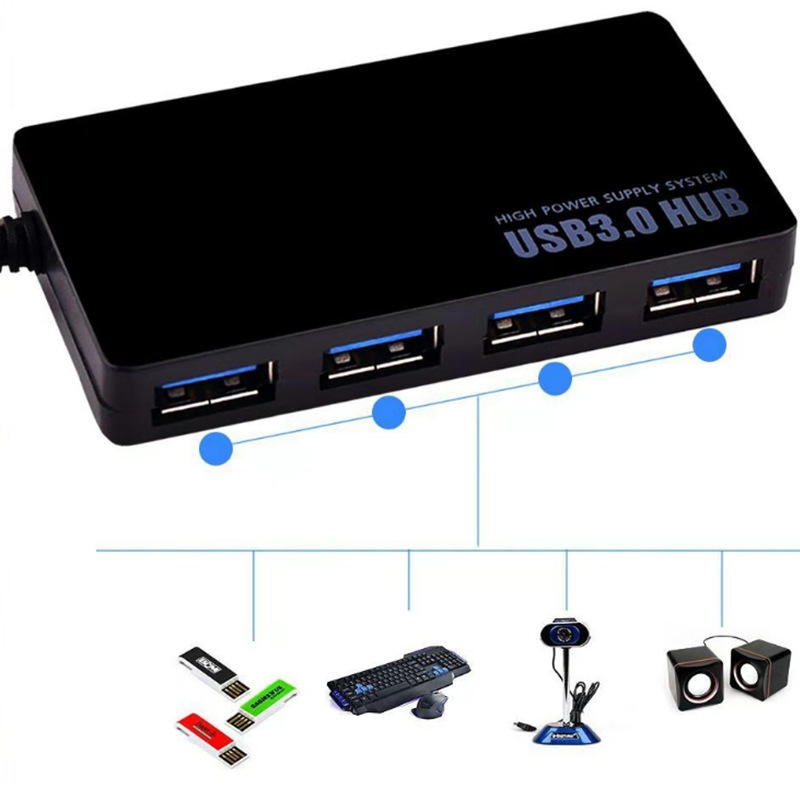 Kaynak üretici splitter hub 2.0 genişletici bir ila dört port 4 portlu ultra ince Type-C3.0 USB HUB