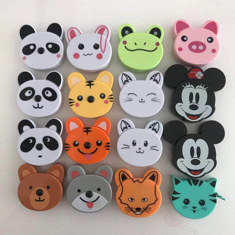 卷尺厂家直供1.5米可爱小动物随身便携测量自动伸缩软尺印刷logo