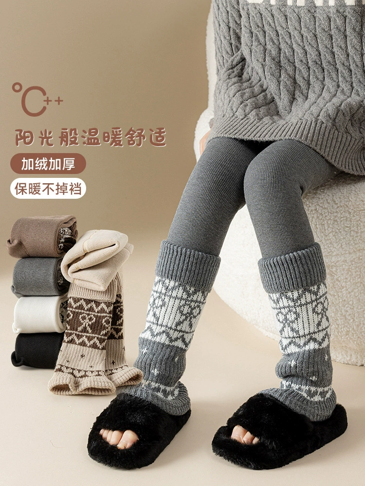 Утепленные демисезонные колготки, детские гетры, зимние legging, брюки