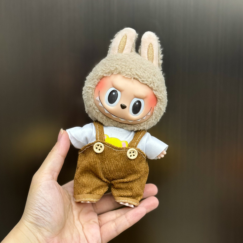 新しいかわいいシュガージェルフェイスラブブドレッシング帽子ペンダントぬいぐるみラブブ人形バッグペンダント|undefined