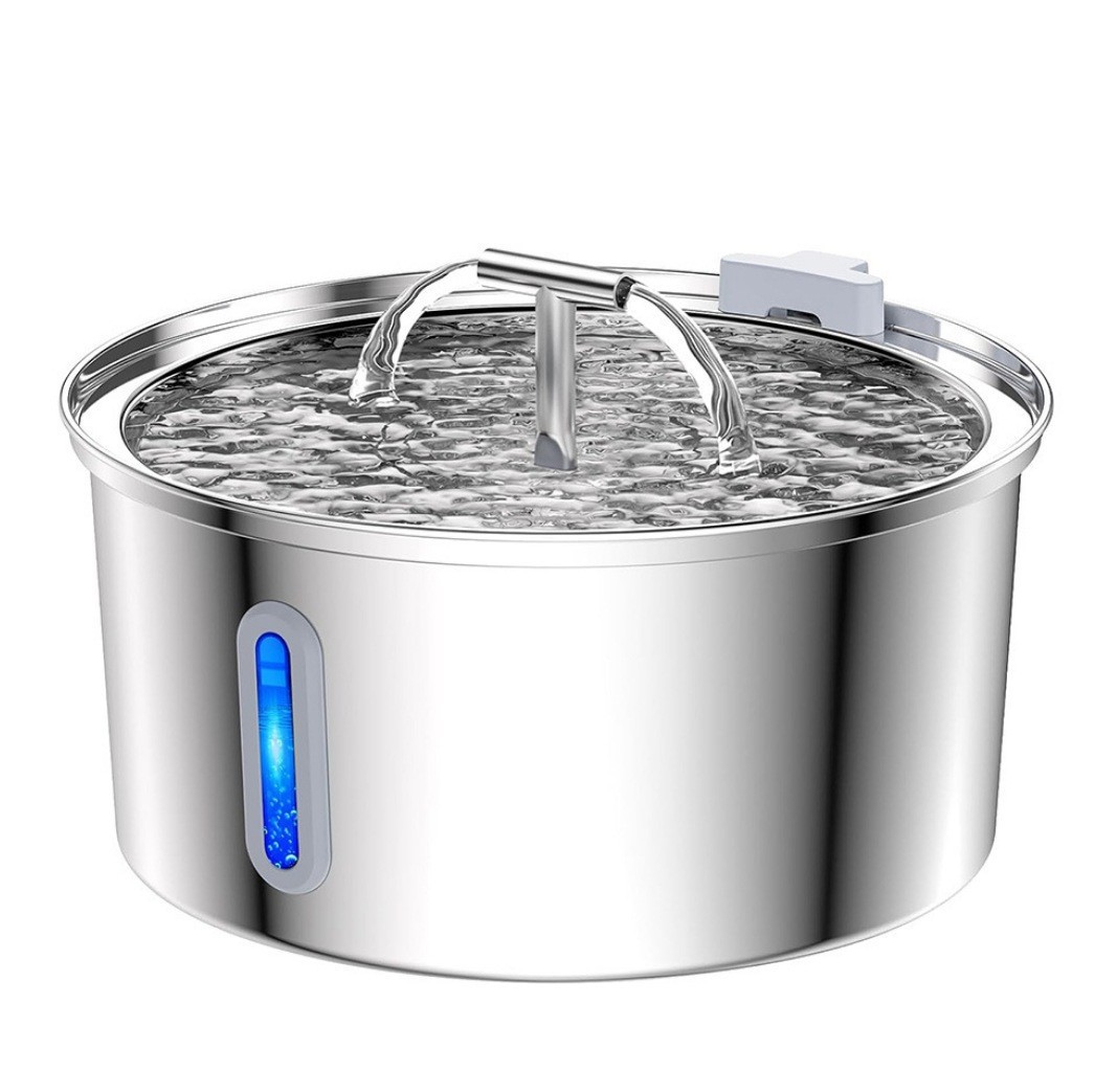 Fábrica directa de gatos de acero inoxidable alimentador de agua inteligente para mascotas filtración automática circulación de agua viva beber agua