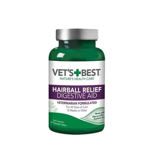 Weibeisi Green Cross Hair Ball Tablets, Cat Grass Tablets, Cat Spitting Hair Ball Hair Cream for Gastrointestinal Treatment, 60 Tablets