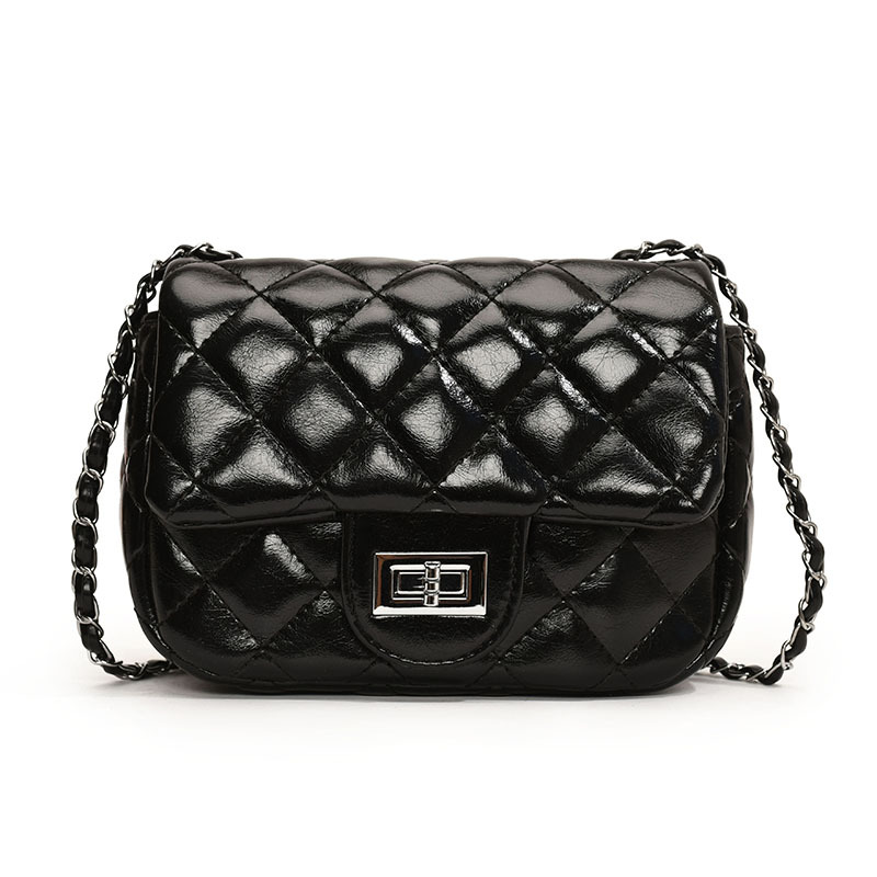 Bolso de cadena de moda coreana 2025, otoño nuevo pequeño estilo de fragancia retro bolso de hombro de mujer, bolso de mochila bordado a cuadrillas.