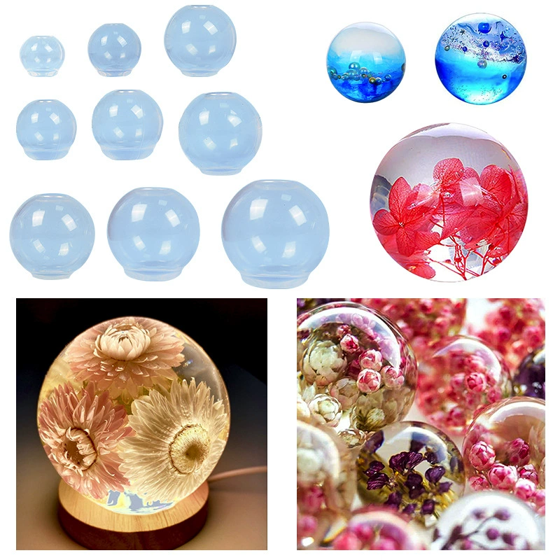 Плавная литьевая форма Yangyang dropped mold 9 High Sphere Integrity Free Silver Glated mold soap DIY jewelry resin mold