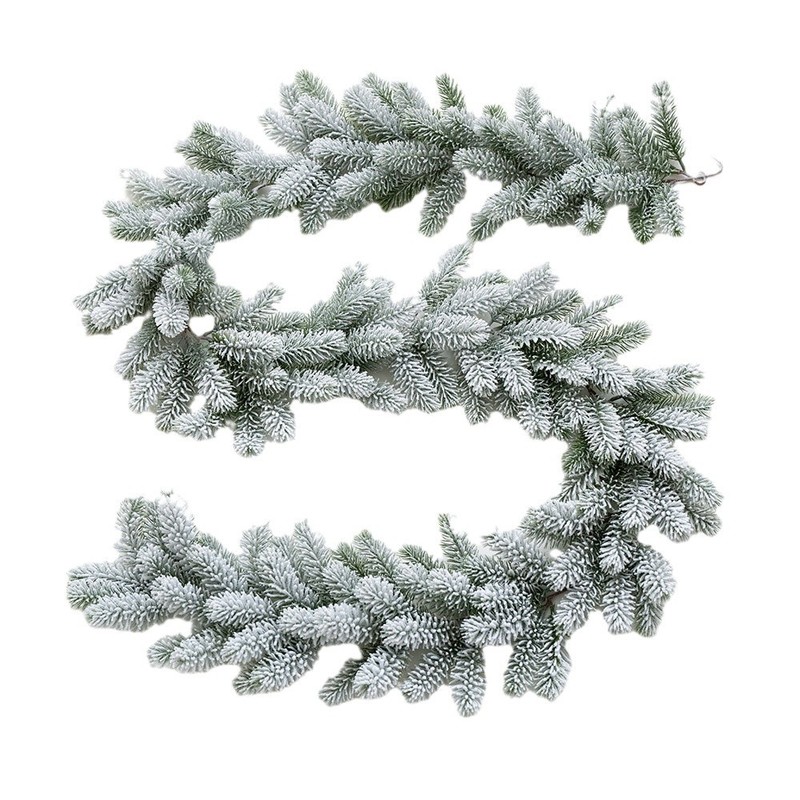 跨境新品圣诞节藤条全PE藤条积雪松果藤条圣诞节装饰桌面氛围布置|undefined