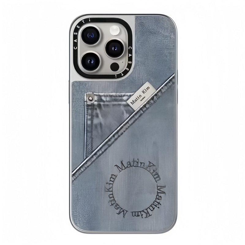 CASET潮牌联名Matin Kim牛仔纹适用iPhone16promax手机壳镜面15pr|undefined