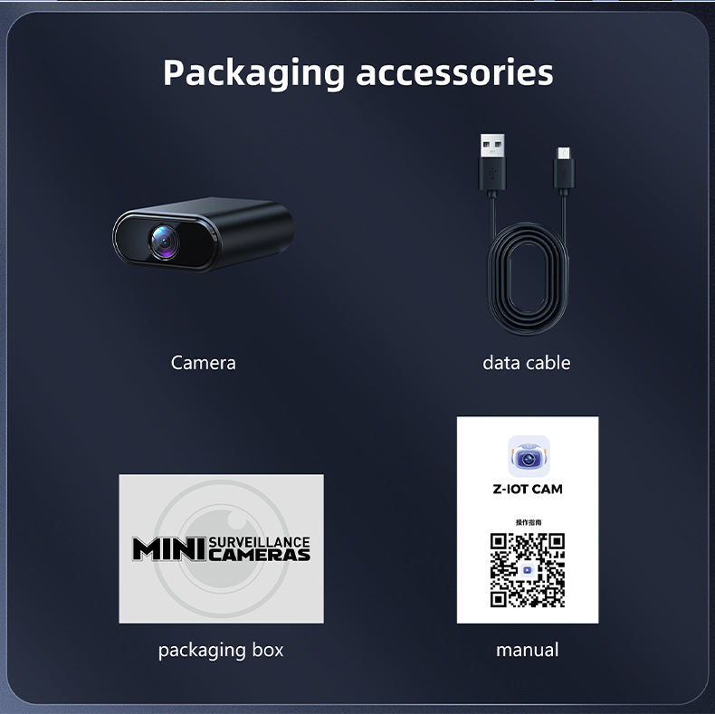 X7 smart monitoring camera, compact, clear night vision