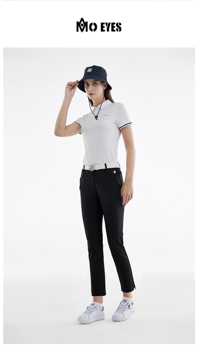 Quần golf nữ ống lửng thiết kế lỗ thoáng khí — M23KUZ008-màu trắng, M23KUZ008-Đen chi tiết 6