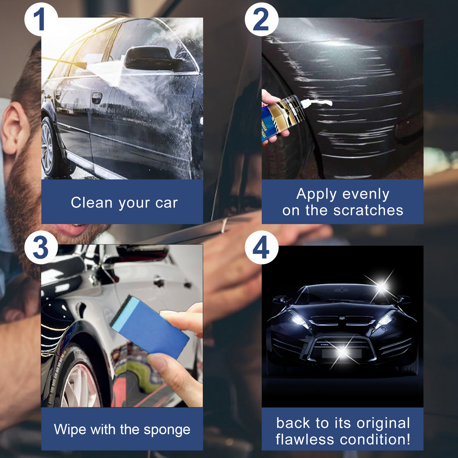 Rayhong Car Scratch Care Cream Car Maintenance and Refurbishment Paint Scratch Polishing and Paint Repair Care Cream