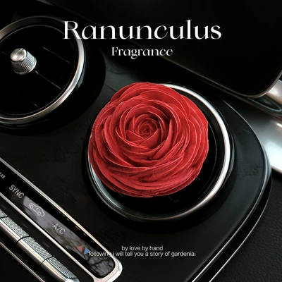 conditioning outlet decoration car — Car Perfume Aromatherapy - rose-peony