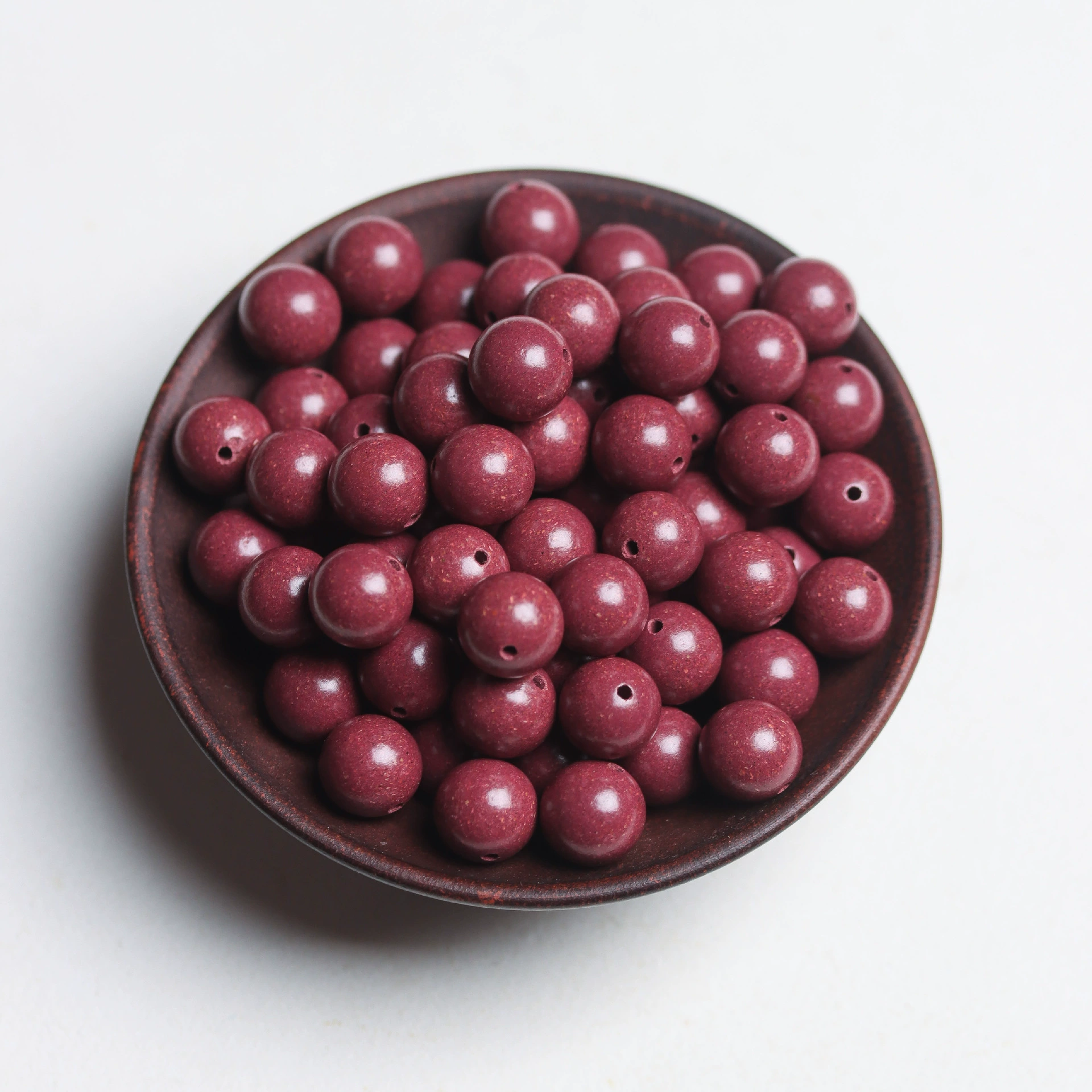 Organic round beads handmade, wholesale