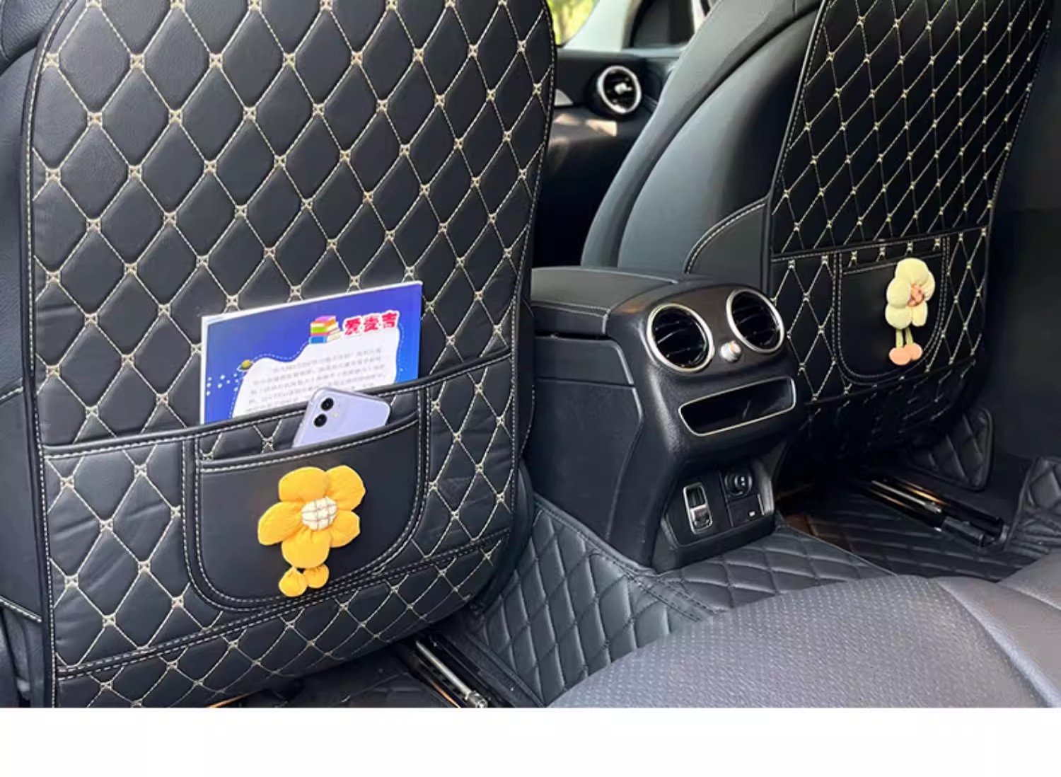 Car Anti-Kick Pad, Seat Back Protection Pad, Backrest Protective Pad, Children's Rear Seat Car Anti-Wear and Anti-Dirt Pad