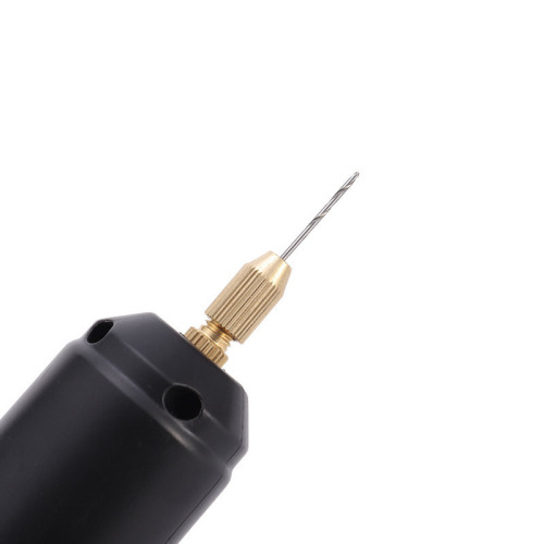 Cross-border 360 type black usb mini electric drill Epoxy crystal jewelry pearl soapberry blind box punch