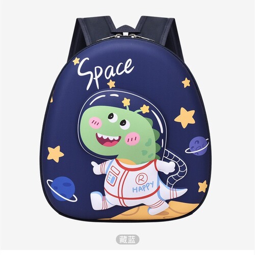 3D Cartoon Children's Backpack New Kindergarten Small and Middle Class School Bag Fashion Cute Dinosaur Eggshell Double Shoulder Bag