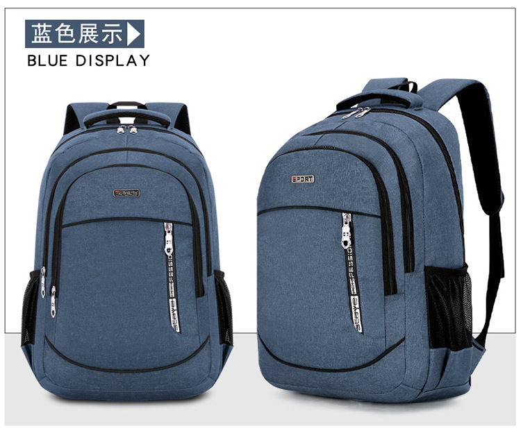 2021 New Men's Computer Business Backpack Travel Bag Support Printed Logo Casual Student Backpack display picture 14
