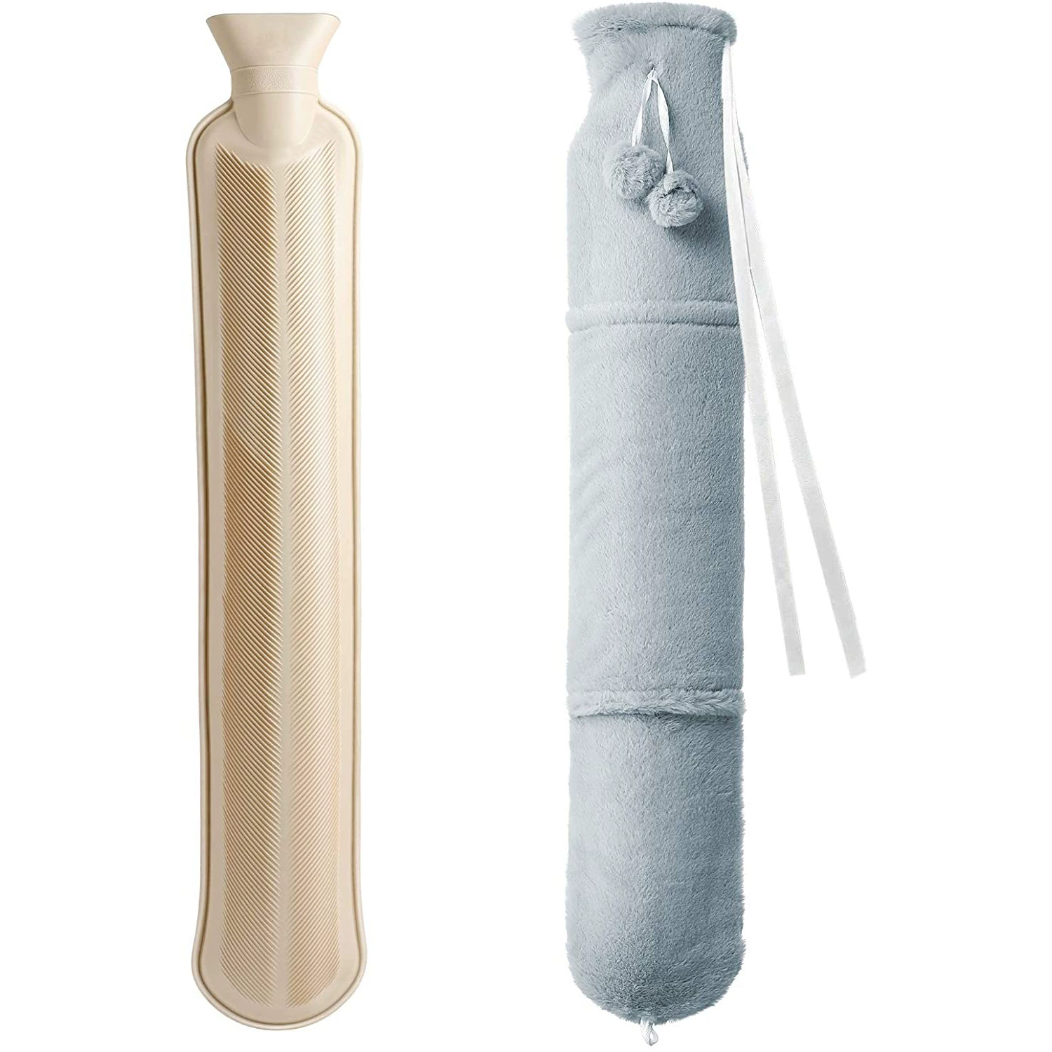 Cross-border supply water-filled water-inflated hot water bag rubber plush warm hand bag hot water bottle warm water treasure