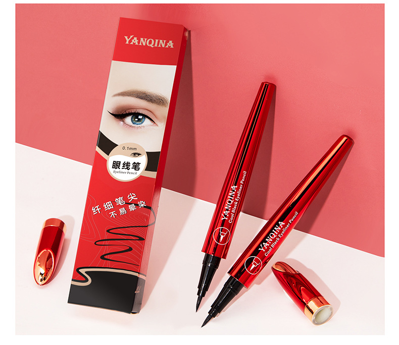YANQINA 24H Quick-drying waterproof Eyeliner Pen, Eyeliner Ultra-fine liquid eyeliner pen, Cross-border makeup undefined